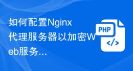 如何配置Nginx代理服务器以加密Web服务的传输数据？